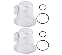 Yuanpgky Pre-filtro per sistema di circolazione della piscina, inserto trasparente con doppie guarnizioni O-Ring, compatibile con SPS25 SPS75 SPS100 parti dell'attrezzatura della pompa (2 set)