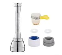 Yuanpgky Prolunga multifunzione per rubinetto da cucina con testa girevole regolabile a 360 gradi, modello di spruzzo a tre modalità per il lavaggio del lavandino