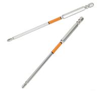 Yuanpgky Punta per cacciavite a croce PH2 per cacciavite elettrico e trapano, durezza HRC62, in acciaio legato con punta magnetica, gambo esagonale da 1/4", confezione da 2 pezzi, compatibile con (150