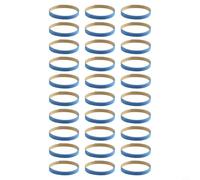 Yuanpgky Racchette da ping pong per nastro bordo, 30 pezzi, larghezza 10 mm, fascia laterale in spugna per protezione, protezione anti-collisione, compatibile con racchette da ping pong, blu