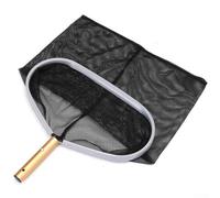 Yuanpgky Rete da pesca con telaio in alluminio per la pulizia della piscina con maggiore capacità e design resistente, compatibile con piscine fuori terra e interrate