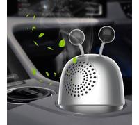 Yuanpgky Robot che scuote l'anime, decorazione per interni dell'auto, console centrale, cruscotto, accessorio per veicoli con funzione di movimento vibrante (grigio)