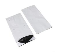 Yuanpgky Sacchetti per piantare verdure, 50 sacchetti in PE bianco e nero con design riflettente, 37 x 18 x 15 cm e 31 x 14 x 12 cm, vasi da coltivazione senza suolo per la casa (4L)