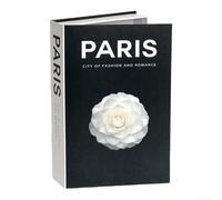 Yuanpgky Scatola decorativa per libri, con scomparto nascosto, organizer nascosto per cancelleria, telecomandi e ricordi (Parigi)