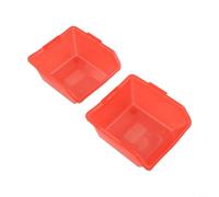 Yuanpgky Scatola portaoggetti con set da 2 pezzi, organizer in plastica per riporre utensili, supporto per assemblaggio officina, classificazione hardware e selezione delle viti, grande (rosso)