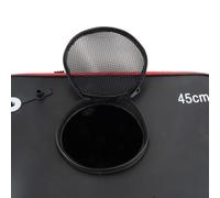 Yuanpgky Secchio pieghevole in EVA per pesca viva, contenitore portatile pieghevole per esche con copertura in rete e tracolla regolabile, per pesca in mare, campeggio e acqua (30 cm)