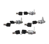 Yuanpgky Serrature a camma per camper e rimorchi, in lega di zinco da 21 mm, con chiavi uguali, confezione da 4, compatibili con porte a scompartimento, cassetti,