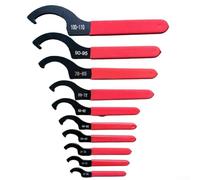 Yuanpgky Set di 10 chiavi a C con impugnatura in gomma antiscivolo per compiti, compatibile con dadi da 22-110 mm per macchine da incisione e mandrini elettrici