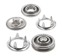 Yuanpgky Set di 100 bottoni automatici a cinque griffe, anelli in metallo da 9,5 mm, per vestiti fai da te, compatibili con camicie, cappelli, zaini, abbigliamento per animali domestici