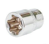 Yuanpgky Set di 14 bussole E forTorx a stella femmina con custodia, 1/4 3/8 1/2 bussole E4-E24, acciaio al cromo vanadio per resistenza alla coppia e durata