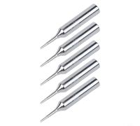 Yuanpgky Set di 5 punte per saldatore in rame 900M-T per strumenti di saldatura, struttura in lega di ferro con gamma 200-480 °C, adatte per saldatura a passo stretto (900M-T-)