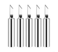 Yuanpgky Set di 5 punte per saldatore in rame 900M-T per strumenti di saldatura, struttura in lega di ferro con gamma 200-480 °C, adatte per saldatura a passo stretto (900M-T-SK)