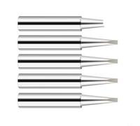 Yuanpgky Set di 5 punte per saldatore in rame 900M-T per strumenti di saldatura, struttura in lega di ferro con gamma 200-480 °C, adatte per saldatura a passo stretto (900M-T-2.4D)