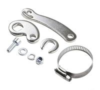 Yuanpgky Set di 8 rondelle per braccio dinamometrico M14 per motore elettrico anteriore e posteriore, in acciaio argento, guarnizione a forma di C anti-allentamento per installazione forcella e telaio