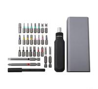 Yuanpgky Set di cacciaviti a cricchetto 28 in 1 e 10 in 1, con punte magnetiche e coppia elevata, 30 N.m, per prodotti elettronici e piccoli elettrodomestici, al cromo vanadio (28 in 1)