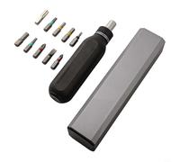 Yuanpgky Set di cacciaviti a cricchetto 28 in 1 e 10 in 1, con punte magnetiche e coppia elevata, 30 N.m, per prodotti elettronici e piccoli elettrodomestici, al cromo vanadio (10 in 1)