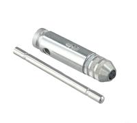 Yuanpgky Set di chiavi a cricchetto regolabili, design interamente in acciaio, finitura cromata, include cinque maschi metrici M3/M4/M5/M6/M8, strumenti con gambo quadrato (chiave per rubinetti)