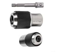 Yuanpgky Set di prese regolabili per rubinetto da 3/8 di pollice per chiave a cricchetto Strumento manuale con adattatore Compatibilità Strumento di maschiatura in acciaio legato