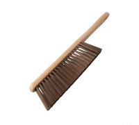 Yuanpgky Spazzola per camino con manico in legno, 36 cm, strumento di pulizia per focolare e caminetto, per una manutenzione accurata, struttura in legno marrone