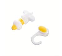 Yuanpgky Supplemento doccia gel con uno spremiagrumi e funzione di misurazione, per erogazione comoda e ordinata del bagno (giallo)