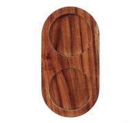 Yuanpgky Supporto per macinapepe in legno e supporto per macina sale, base in legno di acacia e gomma con doppia fessura per conservare condimenti, elegante accessorio da cucina (a forma di U a forma