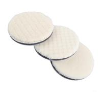 Yuanpgky Tamponi per lucidatura auto, 7,6 cm, 15,2 cm e 17,8 cm, in lana, con supporto in , cuscinetti professionali per lucidatura e ceratura automobilistici (7,6 cm)