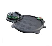 Yuanpgky Tappetino antiscivolo multifunzione 3 in 1 per auto, con supporto girevole a 360° e organizer per cruscotto, compatibile con la maggior parte dei veicoli (nero)