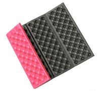 Yuanpgky Tappetino pieghevole in schiuma per campeggio, sport all'aria aperta ed escursionismo, materassino XPE con protezione leggera, impermeabile e protezione solare, compatibile (rosso)