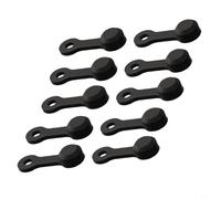 Yuanpgky Tappo antipolvere in gomma per vite di spurgo del freno, copertura in silicone per ugello grasso compatibile con scarico a disco dell'olio di auto e moto, confezione da 10 pezzi (nero)