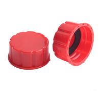 Yuanpgky Tappo di ricambio per bombola del gas da 5 galloni con filettatura grossa per una tenuta sicura, coperchio del serbatoio del carburante in plastica rossa compatibile con lattine da 2,5/10+