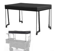 Yuanpgky Tenda da sole per vagone da giardino, copertura parasole compatibile con carrello, tessuto Oxford 600D impermeabile, 90 x 47 x 51 cm, (nero)