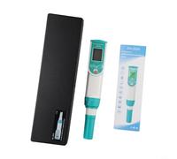 Yuanpgky Tester digitale 3 in 1 per pH con sonda per test di cibo e suolo da cucina, calibrazione automatica, intervallo 0,00-14,00 pH, misurazione 0-50 °C