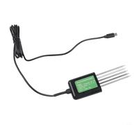 Yuanpgky Tester per suolo USB 7 in 1, con impermeabilità IP68 e sonda per misurare pH, temperatura, umidità, conducibilità e nutrienti NPK, cavo da 1,5 m per uso in giardinaggio