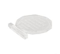 Yuanpgky Trofeo di ringraziamento ottagonale in acrilico per la pensione dei colleghi, souvenir di addio dei dipendenti con stampa trasparente, 12 x 13 x 1 cm, trasparente