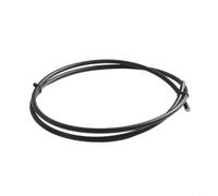 Yuanpgky Tubo del freno idraulico per tubi in nylon da 1 m o 2 m con rivestimento in PVC, compatibile con olio minerale e DOT, include testa in rame e oliva (1 m nero)