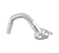 Yuanpgky Ugello flessibile per taniche da 5 l, 10 l e 20 l, beccuccio in metallo argentato con guarnizione in gomma rimovibile, lunghezza 30 cm con diametro di 2 cm, compatibile con standard