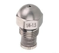 Yuanpgky Ugello nebulizzatore in acciaio inox 1/4BSPT filettatura fine atomizzatore ugello 0,3-1,5 mm orifizio per irrigazione giardino raffreddamento umidificazione sistema di nebbia paesaggio (1,5