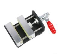 Yuanpgky Utensile in alluminio con morsetto in gomma e piastra di base in ferro, morsa ad albero rapido per una sostituzione sicura della presa, compatibile con putter Woods e