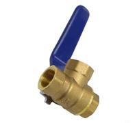 Yuanpgky Valvola a sfera in ottone di grado industriale Design a 3 vie Configurazione porta L/T Valutazione del collegamento filettato interno per sistemi di controllo del gas di olio dell'acqua (tipo