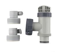 Yuanpgky Valvola a stantuffo per serbatoio Adattatore per tubo di tipo B per ricambio per piscina compatibile con pompa filtro a sabbia per piscina fuori terra Controllo del flusso d'acqua