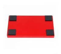 Yuanpgky Vassoio magnetico per viti con struttura in lega di alluminio per un'organizzazione sicura di viti, dadi, trapani, chiodi e rondelle, ideale per veicoli radiocomandati (rosso)