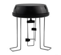 Yuanpgky Wiggler d'acqua per vasca per uccelli, alimentato a energia solare, fontana da giardino, gorgogliatore, agitatore per la decorazione di stagni all'aperto, miscelatore in plastica nera e