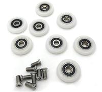 YUANQIAN 8 Rulli per Porta Doccia Ruote Guide Pulegge Rullo 25 mm