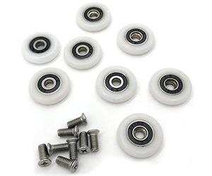 YUANQIAN 8 Rulli per Porta Doccia Ruote Guide Pulegge Rullo 25 mm