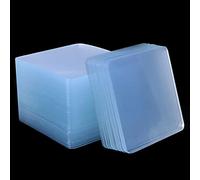 YUANQIAN Cuscinetti biadesivi per il montaggio, cuscinetti adesivi quadrati, nastro adesivo rimovibile, resistente, lavabile, trasparente, 60 mm (100)