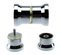 YUANQIAN Maniglia cromata per porta di doccia o vasca, confezione da 2 (Model-1)