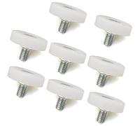YUANQIAN Piccola rotella in nylon con cuscinetto per cassetti, mobili in lamiera di ferro e armadietti di posizionament0 (19mm*8pcs)