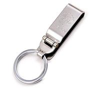 YUANQIAN Portachiavi da cintura con clip portachiavi staccabile in acciaio inox per uomini o donne (YQ518-1Pack), Yq518-confezione da 1, Small