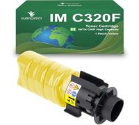 YUANQIMM 842656 842657 842642 842643 Cartuccia toner ad alta capacità compatibile per Ricoh Toner giallo IM C320F 10000 pagine MC320FW PC375 stampante 1 giallo