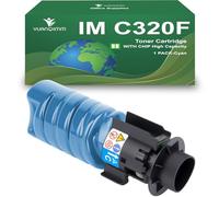YUANQIMM 842656 842657 842642 842643 Cartuccia toner ad alte prestazioni compatibile con Ricoh Toner ciano IM C320F 10000 pagine MC320FW PC375 1 ciano
